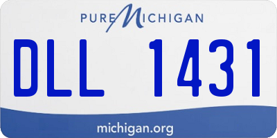 MI license plate DLL1431