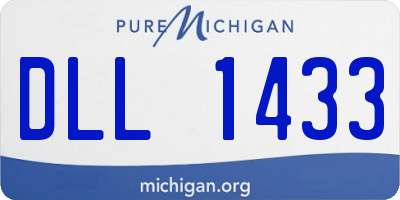 MI license plate DLL1433
