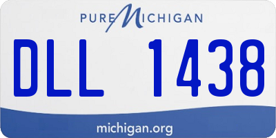 MI license plate DLL1438