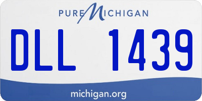 MI license plate DLL1439