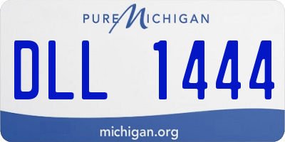 MI license plate DLL1444