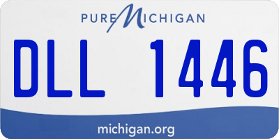 MI license plate DLL1446