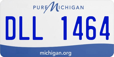 MI license plate DLL1464