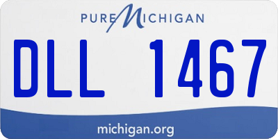 MI license plate DLL1467