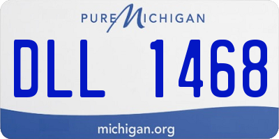 MI license plate DLL1468