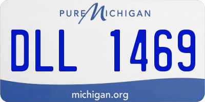 MI license plate DLL1469