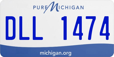 MI license plate DLL1474