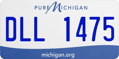 MI license plate DLL1475
