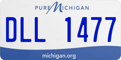 MI license plate DLL1477