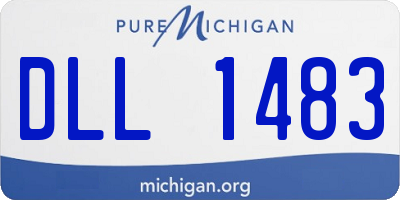 MI license plate DLL1483