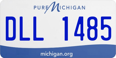 MI license plate DLL1485
