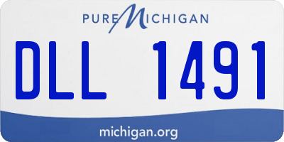 MI license plate DLL1491