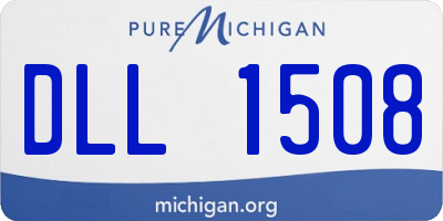 MI license plate DLL1508