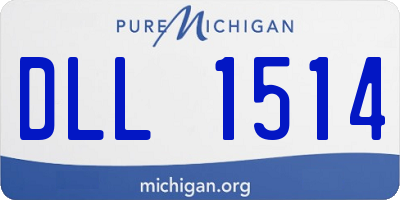 MI license plate DLL1514
