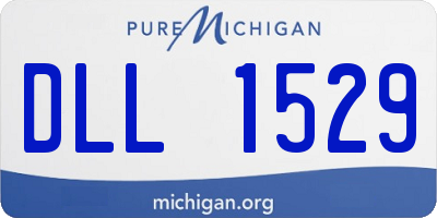 MI license plate DLL1529