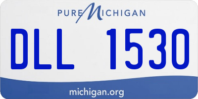 MI license plate DLL1530