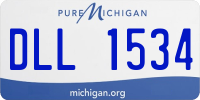 MI license plate DLL1534