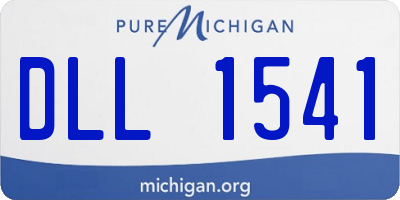 MI license plate DLL1541