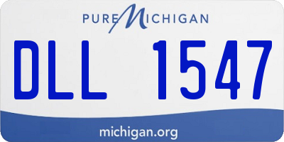 MI license plate DLL1547