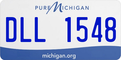 MI license plate DLL1548