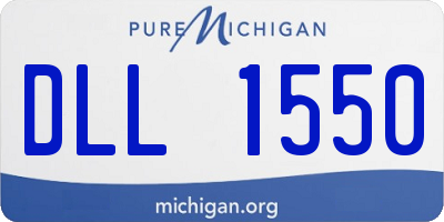 MI license plate DLL1550