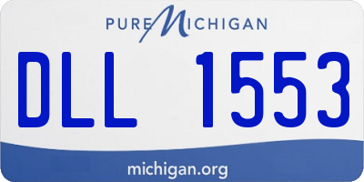 MI license plate DLL1553