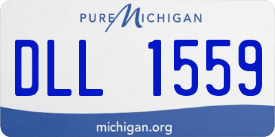 MI license plate DLL1559