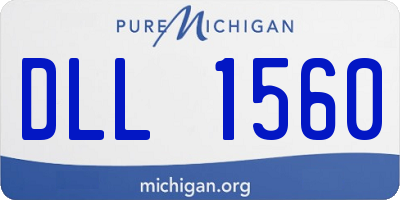 MI license plate DLL1560