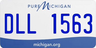MI license plate DLL1563