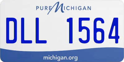 MI license plate DLL1564