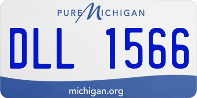 MI license plate DLL1566