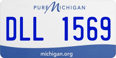 MI license plate DLL1569