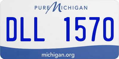 MI license plate DLL1570
