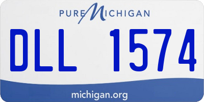 MI license plate DLL1574