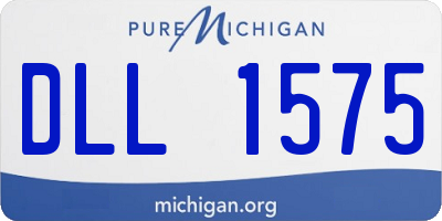 MI license plate DLL1575