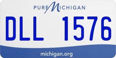 MI license plate DLL1576