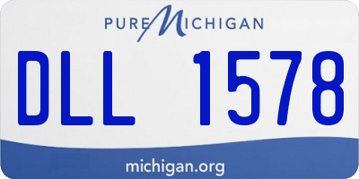 MI license plate DLL1578