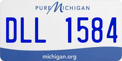 MI license plate DLL1584