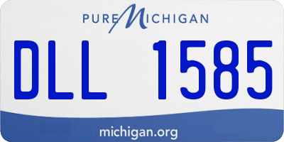 MI license plate DLL1585