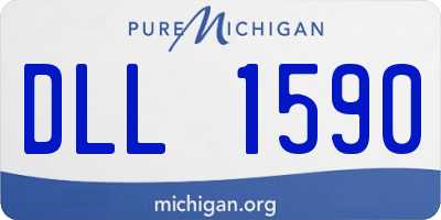 MI license plate DLL1590