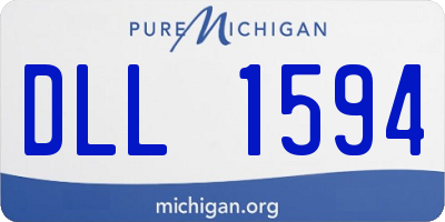 MI license plate DLL1594