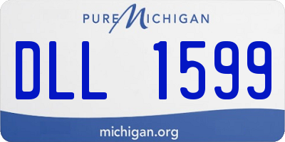 MI license plate DLL1599