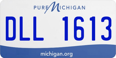 MI license plate DLL1613