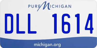 MI license plate DLL1614