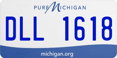 MI license plate DLL1618