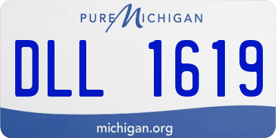 MI license plate DLL1619