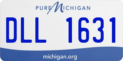 MI license plate DLL1631