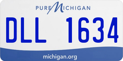 MI license plate DLL1634