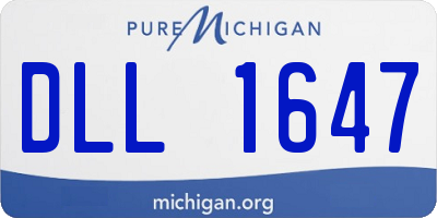 MI license plate DLL1647