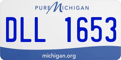 MI license plate DLL1653